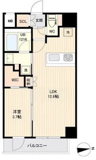 東京都大田区東糀谷1【マンション】の間取り