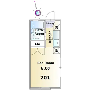 メゾン黒砂(N)【2階】の間取り