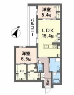 大阪府吹田市山田東4【マンション】の間取り