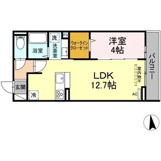 セレスティア東葛西II【3階】の間取り