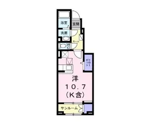 東京都国立市北3【アパート】の間取り