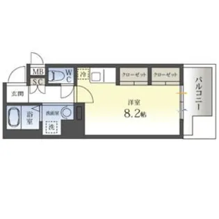 アストリアN6【3階】の間取り