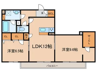 ミラーエステート イーストビル【3階】の間取り