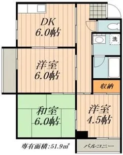 木下ビル【4階】の間取り
