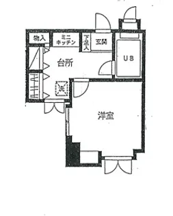 1Kの間取り画像