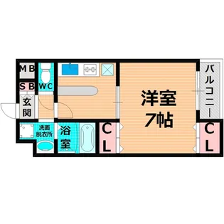 ベルダァー 番館【6階】の間取り
