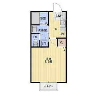コーポベル【1階】の間取り