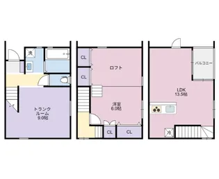 徳島県徳島市川内町上別宮東【一戸建】の間取り