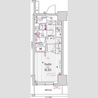 ガーラ・グランディ横濱関内【7階】の間取り