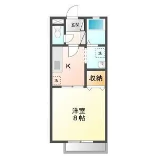 ジェルメ南蔵王C【1階】の間取り