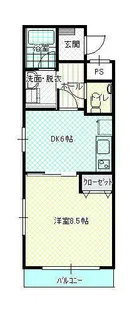 ハートフル泉田【2階】の間取り