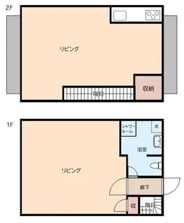 横山3丁目テラスハウス3【1階】の間取り
