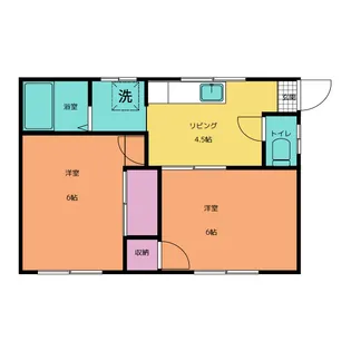 フォーブル小沢【1階】の間取り