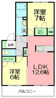 サングラード【2階】の間取り
