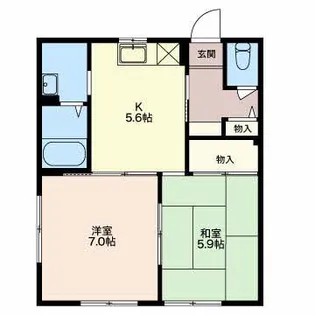 プチメゾン コスギ【1階】の間取り