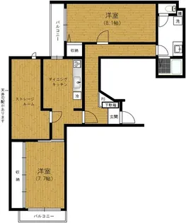 ベルシード板橋蓮根アンベリール【4階】の間取り