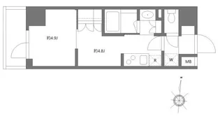 東京都江東区石島【マンション】の間取り
