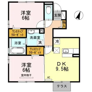 メゾン・ド・ロッシュ【1階】の間取り