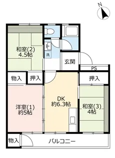 UR新座【5階】の間取り
