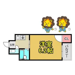 フローラルステージ桜ノ宮【3階】の間取り