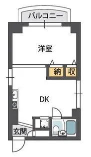 ネイティヴ京橋【3階】の間取り