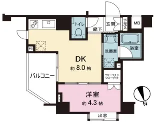 東京都新宿区早稲田町【マンション】の間取り