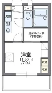 レオパレスリモーネII【2階】の間取り