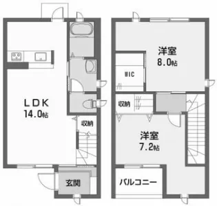 シャーメゾンあざみ野の間取り