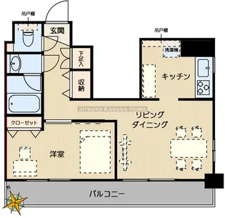 スカイコート文京白山【6階】の間取り
