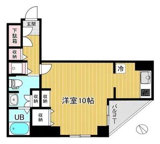 東京都港区新橋4【マンション】の間取り