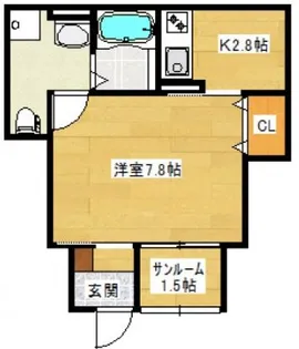 K39 Paulista戸坂(パウリスタ ヘサカ)【1階】の間取り