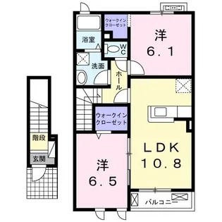 ボニート C【2階】の間取り