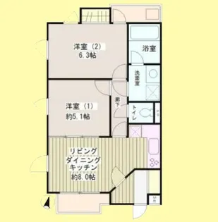 エクセル米喜(池上)【2階】の間取り