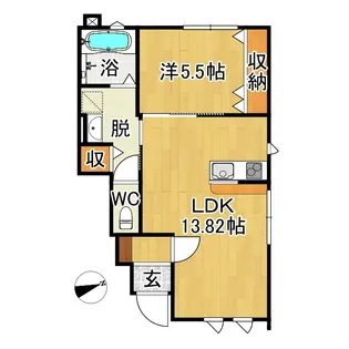 アネックス樹木【1階】の間取り