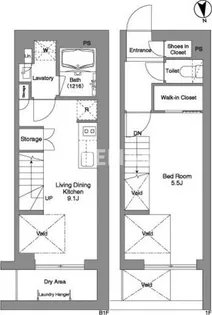 コンフォリア戸越公園【1階】の間取り