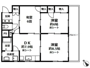 月岡ビル【4階】の間取り