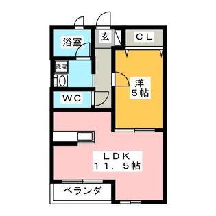 フレシールI【1階】の間取り
