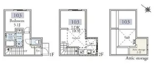 アーベインテラス久が原【1階】の間取り