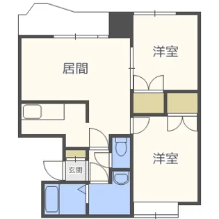 セゾンド円山【2階】の間取り