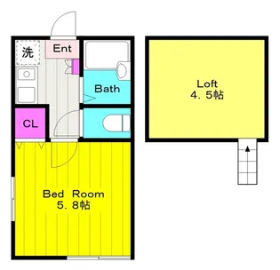リヴィエール調布【2階】の間取り
