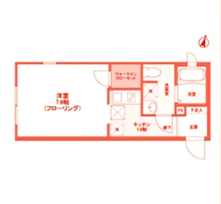 ミルクリーク【2階】の間取り