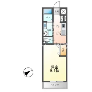 Blue Blossom( ブルーブロッサム )【2階】の間取り