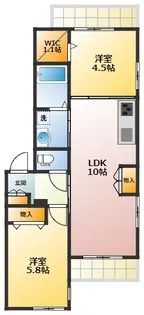 サンライト コート【2階】の間取り