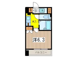 レジディア三越前【5階】の間取り