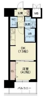 Splendide NAMBAIII【6階】の間取り