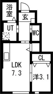 エリシオン265【1階】の間取り