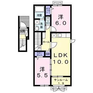ネオン・アージュBの間取り