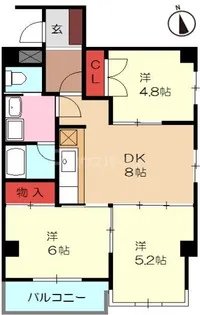 ブルク六義園【2階】の間取り