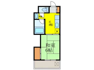 岡田マンション【5階】の間取り