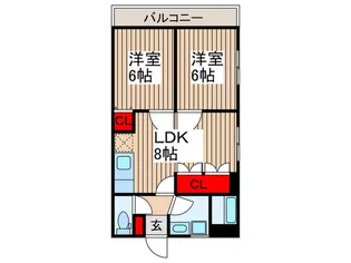 早川マンション【3階】の間取り